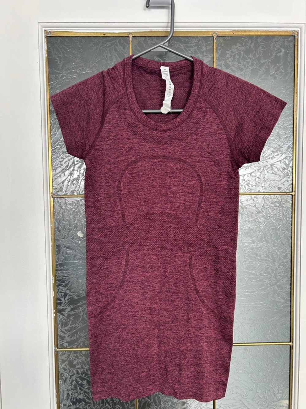 lululemon athletica Plum Heather Short-Sleeve Active Top